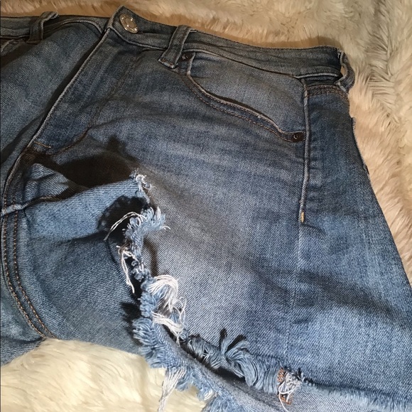 American eagle super super stretch denim shorts size 8 - Picture 7 of 9